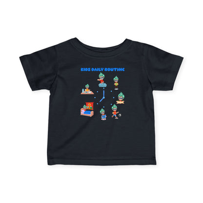 Infant Fine Jersey Tee - Super kiddo daily routine - [[{"value":"Wonderwear Kid"}]]