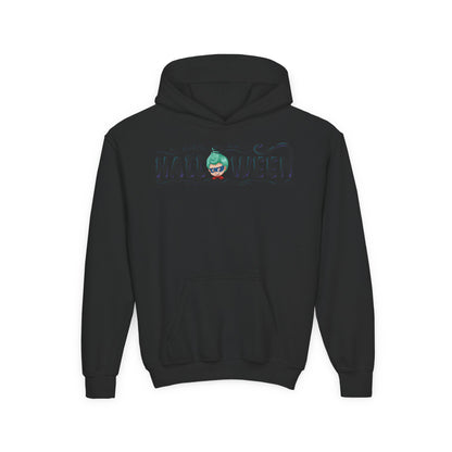 Youth Heavy Blend Hooded Sweatshirt - Happy halloween by super kiddo Printify