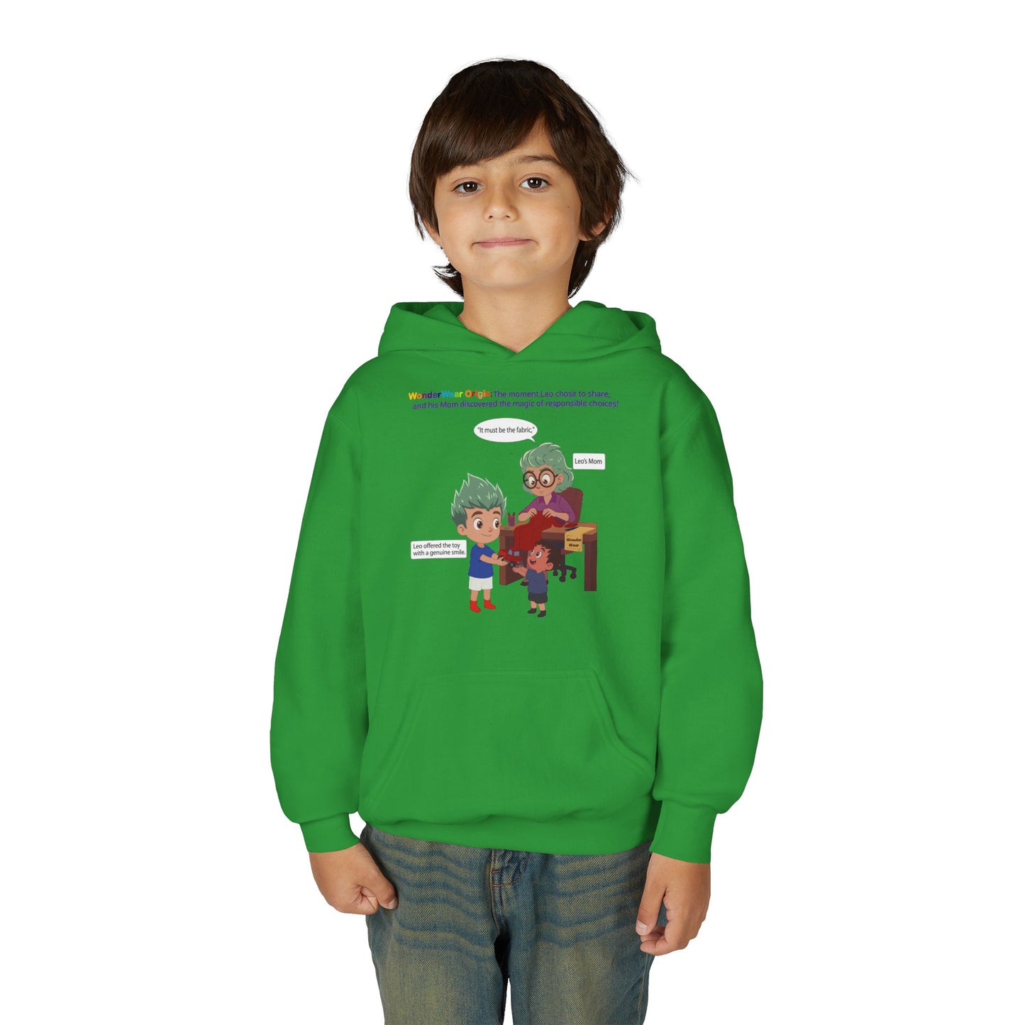 Youth Heavy Blend Hooded Sweatshirt - WonderWear Origin