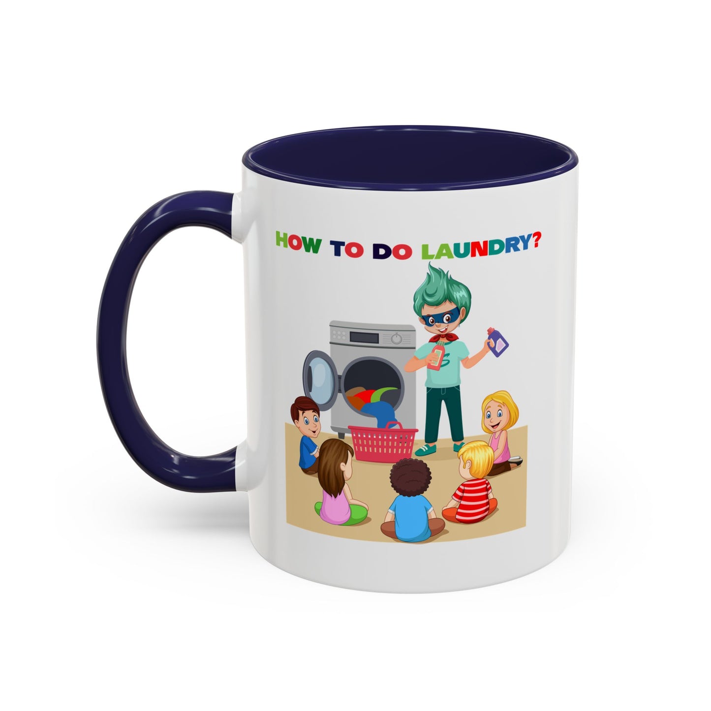 Accent Coffee Mug - super kiddo teaching laundry