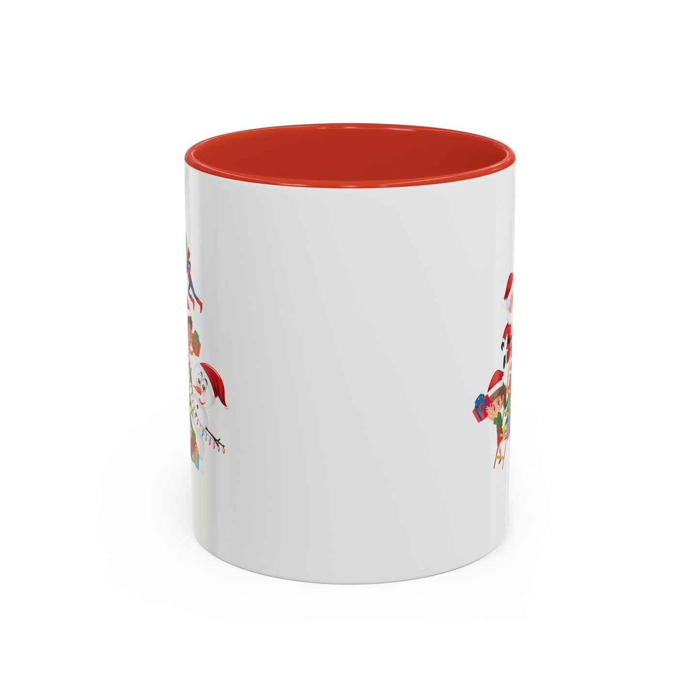 Accent Coffee Mug - Super kiddo making christmas tree