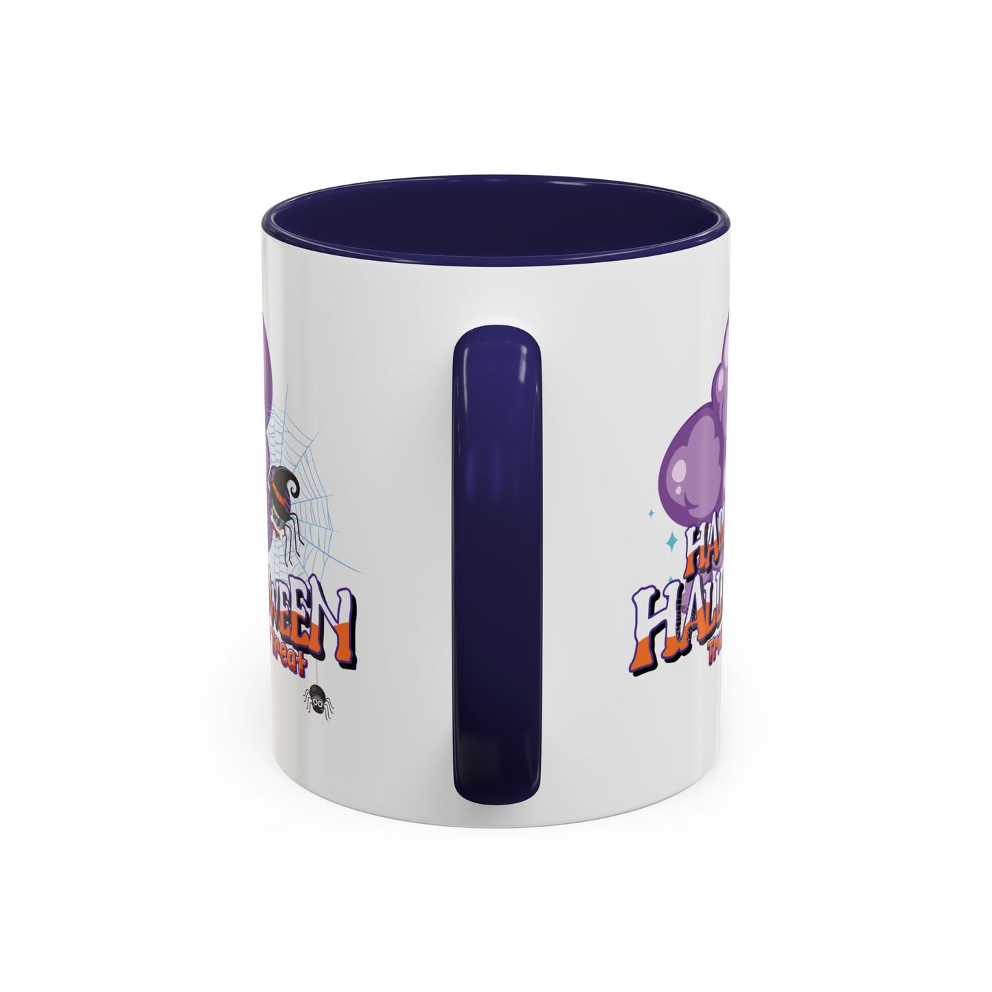 Accent Coffee Mug - Happy holloween - spider kiddo