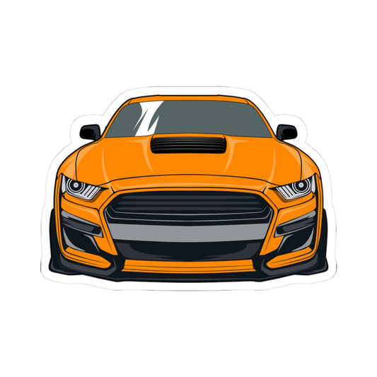 Kiss-Cut Stickers - Orange superfast car