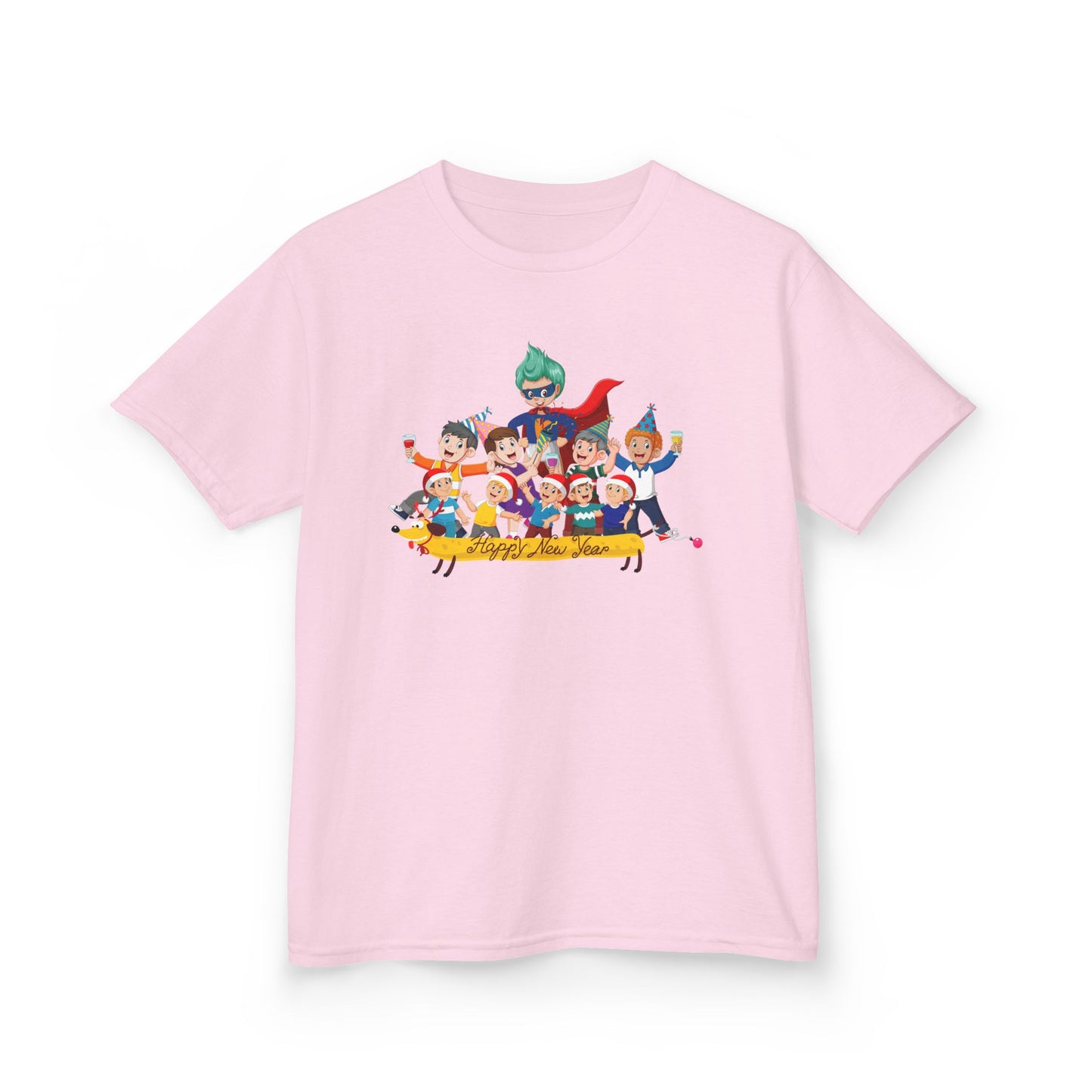 Kids Heavy Cotton™ Tee - Happy new year with friends - [[{"value":"Wonderwear Kid"}]]