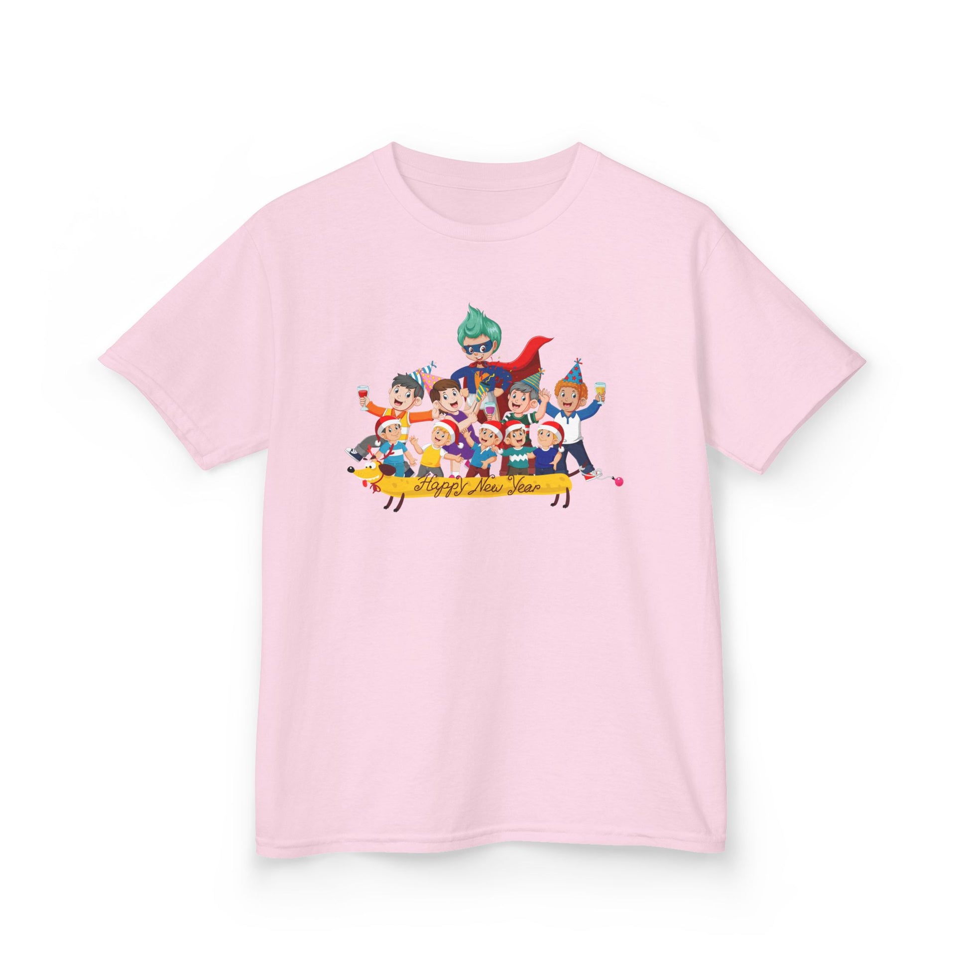 Kids Heavy Cotton™ Tee - Happy new year with friends - [[{"value":"Wonderwear Kid"}]]