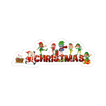 Kiss-Cut Stickers - Christmas with santa claus and friends - [[{"value":"Wonderwear Kid"}]]