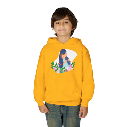 Youth Heavy Blend Hooded Sweatshirt - Mothers love Printify