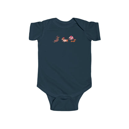 Infant Fine Jersey BodysuitValentines -  Cute Three Dachshund - [[{"value":"Wonderwear Kid"}]]