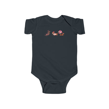 Infant Fine Jersey BodysuitValentines -  Cute Three Dachshund - [[{"value":"Wonderwear Kid"}]]
