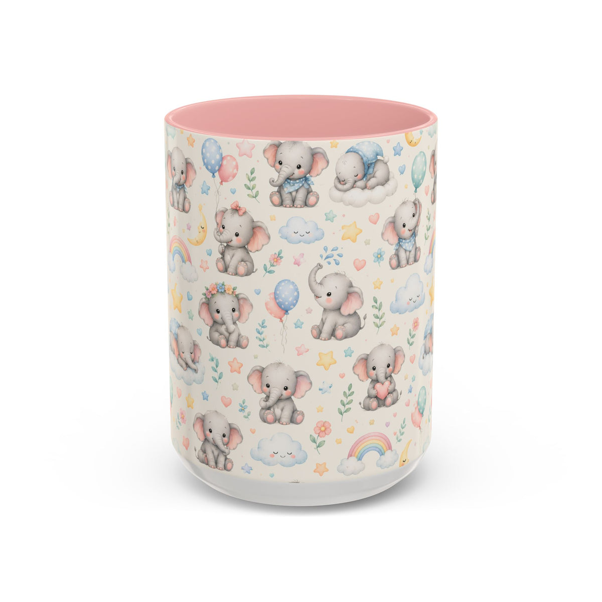 Accent Coffee Mug  (11/15 oz) - Baby Elephant Nursery