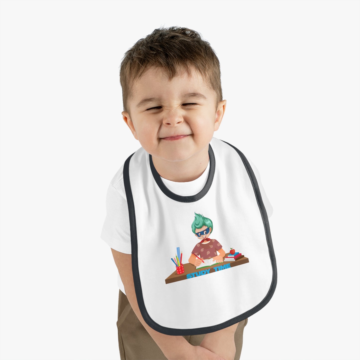 Baby Bib - Super kiddo studying