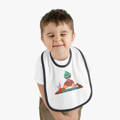Baby Bib - Super kiddo studying - [[{"value":"Wonderwear Kid"}]]