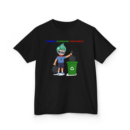 Kids Heavy Cotton™ Tee - Super kiddo taking trash out - [[{"value":"Wonderwear Kid"}]]