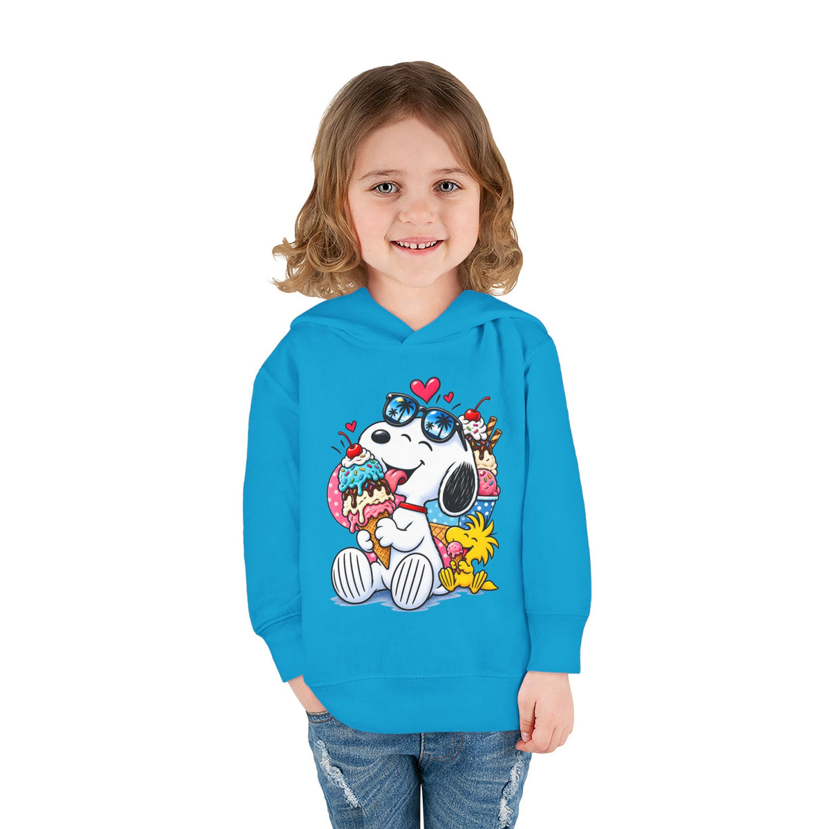 Toddler Hoodie — Snoopy and Woodstock’s Ice Cream Day