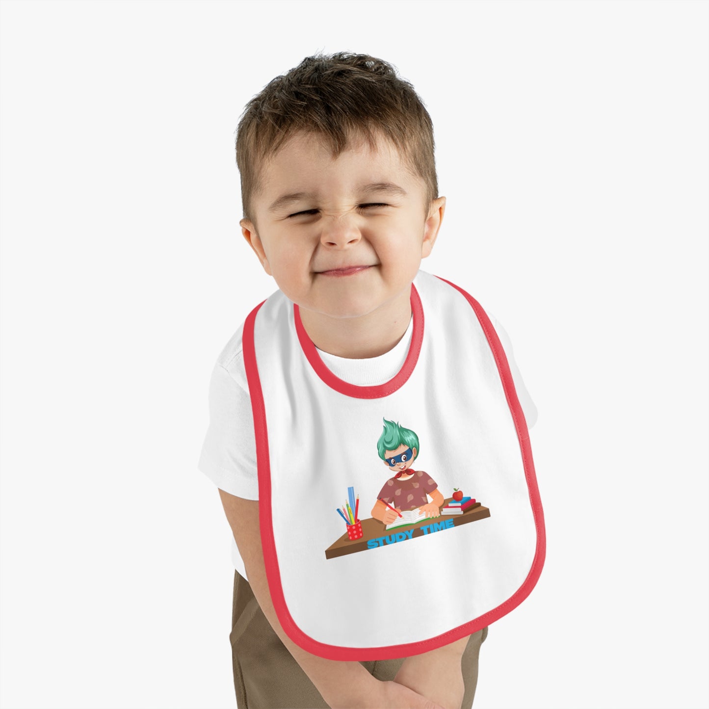 Baby Bib - Super kiddo studying