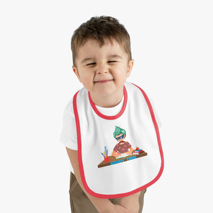 Baby Bib - Super kiddo studying - [[{"value":"Wonderwear Kid"}]]