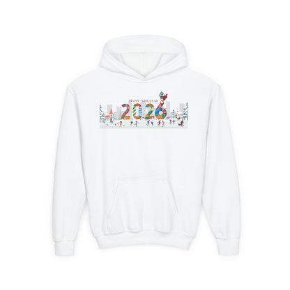 Youth Heavy Blend Hooded Sweatshirt - Happy 2026 - [[{"value":"Wonderwear Kid"}]]