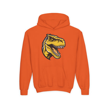 Youth Heavy Blend Hooded Sweatshirt - Tyrannosaurus rex Printify