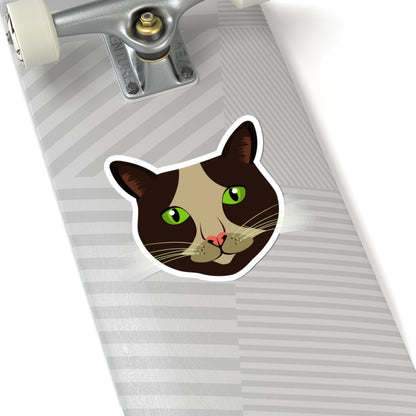Kiss-Cut Stickers - Cow Cat Printify