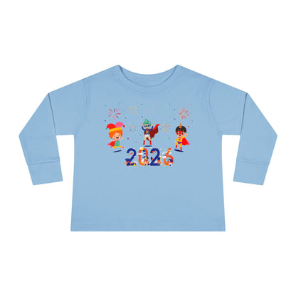 Toddler Long Sleeve Tee - Super kiddo and other hero - [[{"value":"Wonderwear Kid"}]]