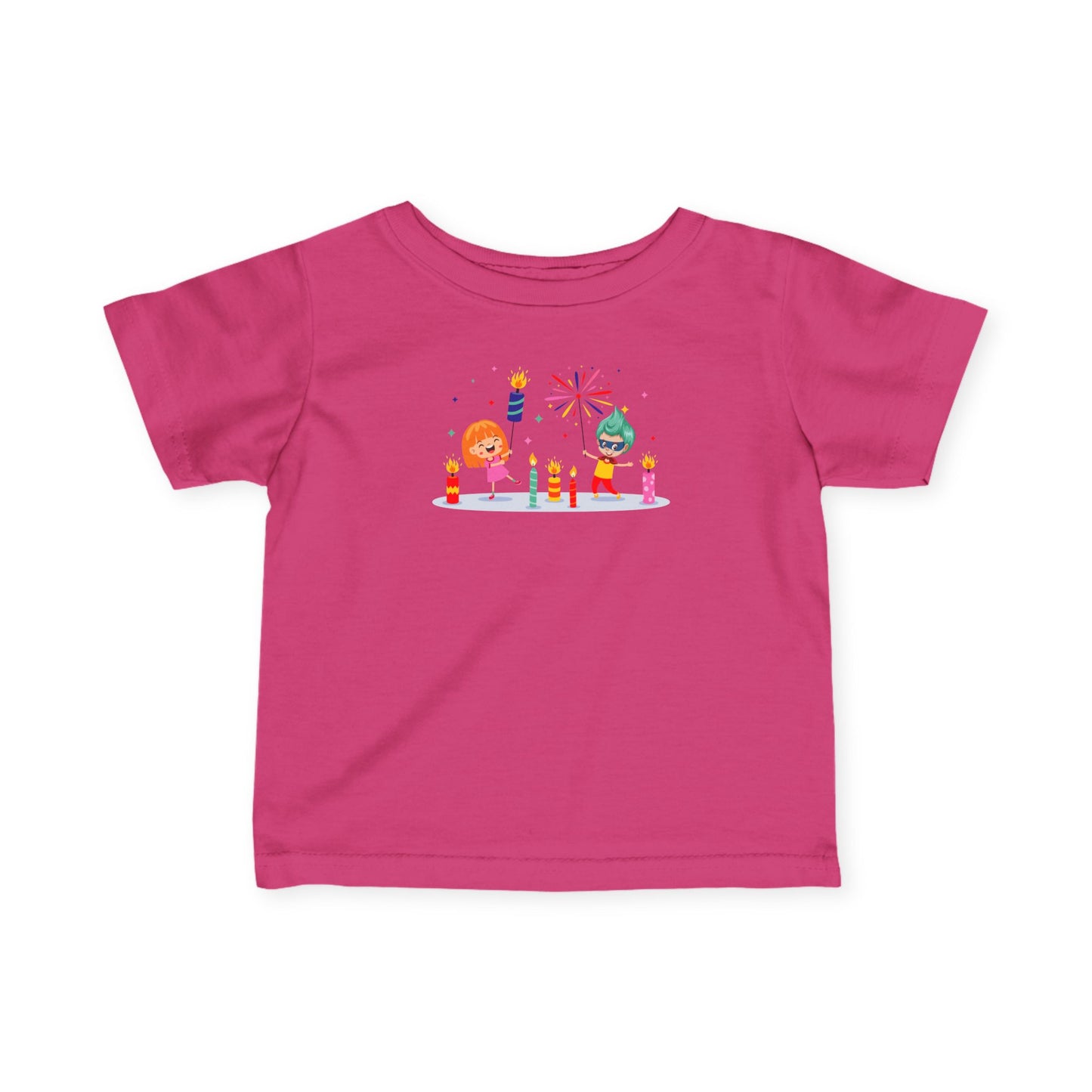 Infant Fine Jersey Tee - Super kiddo lighting fireworks - [[{"value":"Wonderwear Kid"}]]