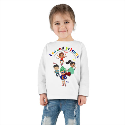 Toddler Long Sleeve Tee - Leo & Friends - Learning and growing - [[{"value":"Wonderwear Kid"}]]