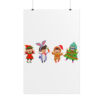 Rolled Posters - Super kiddo in christmas tree attire - [[{"value":"Wonderwear Kid"}]]