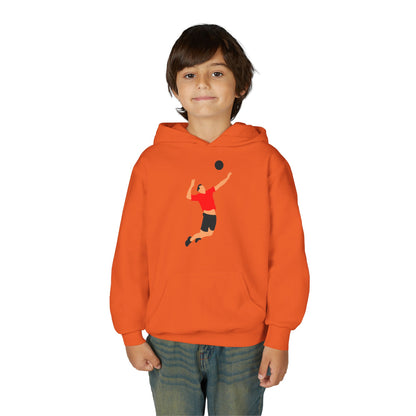 Youth Heavy Blend Hooded Sweatshirt - Volleyball Printify