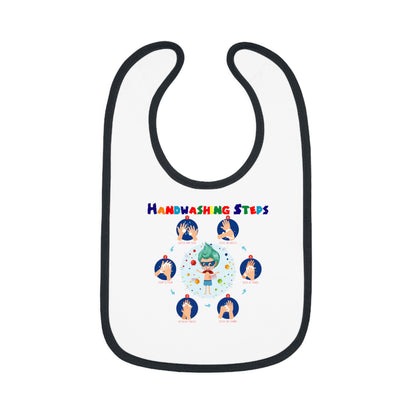 Baby Bib - Super kiddo how to wash hand properly - [[{"value":"Wonderwear Kid"}]]