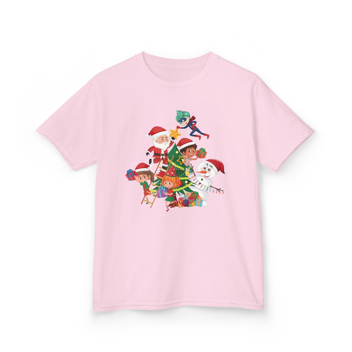 Kids Heavy Cotton™ Tee - Super kiddo making christmas tree - [[{"value":"Wonderwear Kid"}]]