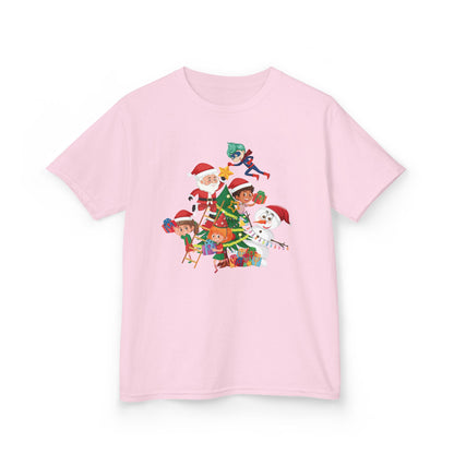 Kids Heavy Cotton™ Tee - Super kiddo making christmas tree - [[{"value":"Wonderwear Kid"}]]