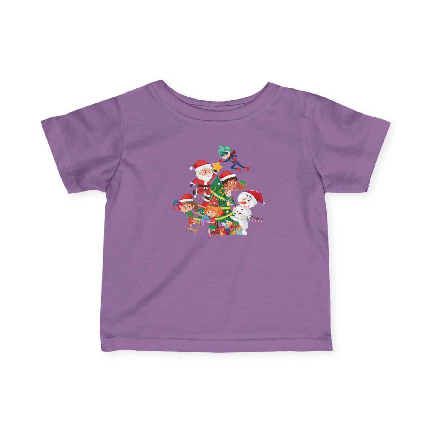 Infant Fine Jersey Tee - Super kiddo making christmas tree - [[{"value":"Wonderwear Kid"}]]