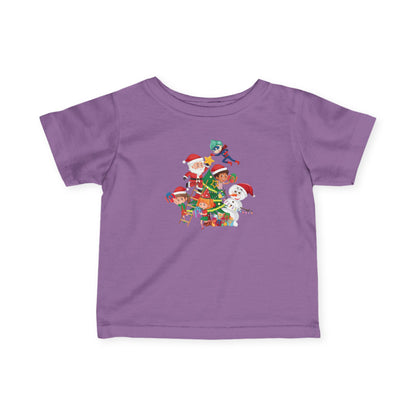 Infant Fine Jersey Tee - Super kiddo making christmas tree - [[{"value":"Wonderwear Kid"}]]