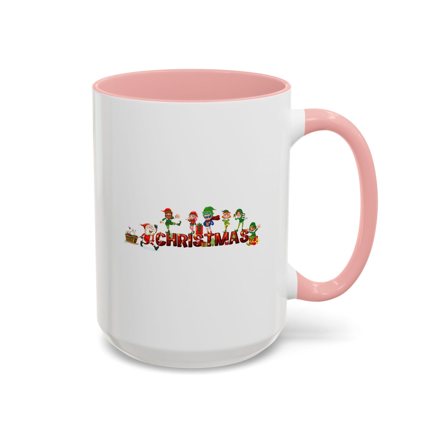 Accent Coffee Mug - Christmas with santa claus and friends