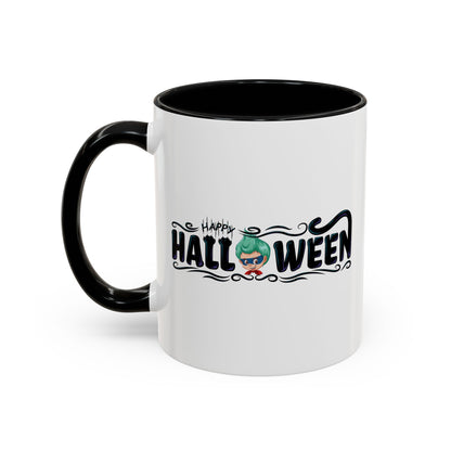 Accent Coffee Mug - Happy halloween by super kiddo Printify