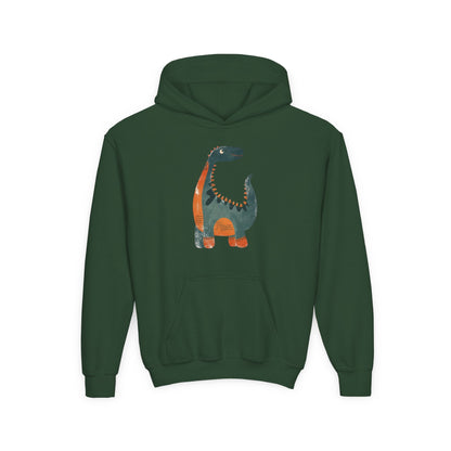 Kids Whimsical Dinosaur Hoodie Printify