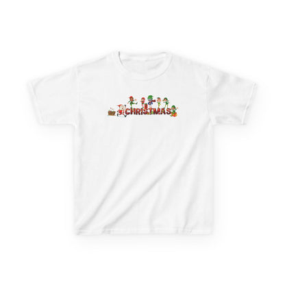 Kids Heavy Cotton™ Tee - Christmas with santa claus and friends - [[{"value":"Wonderwear Kid"}]]