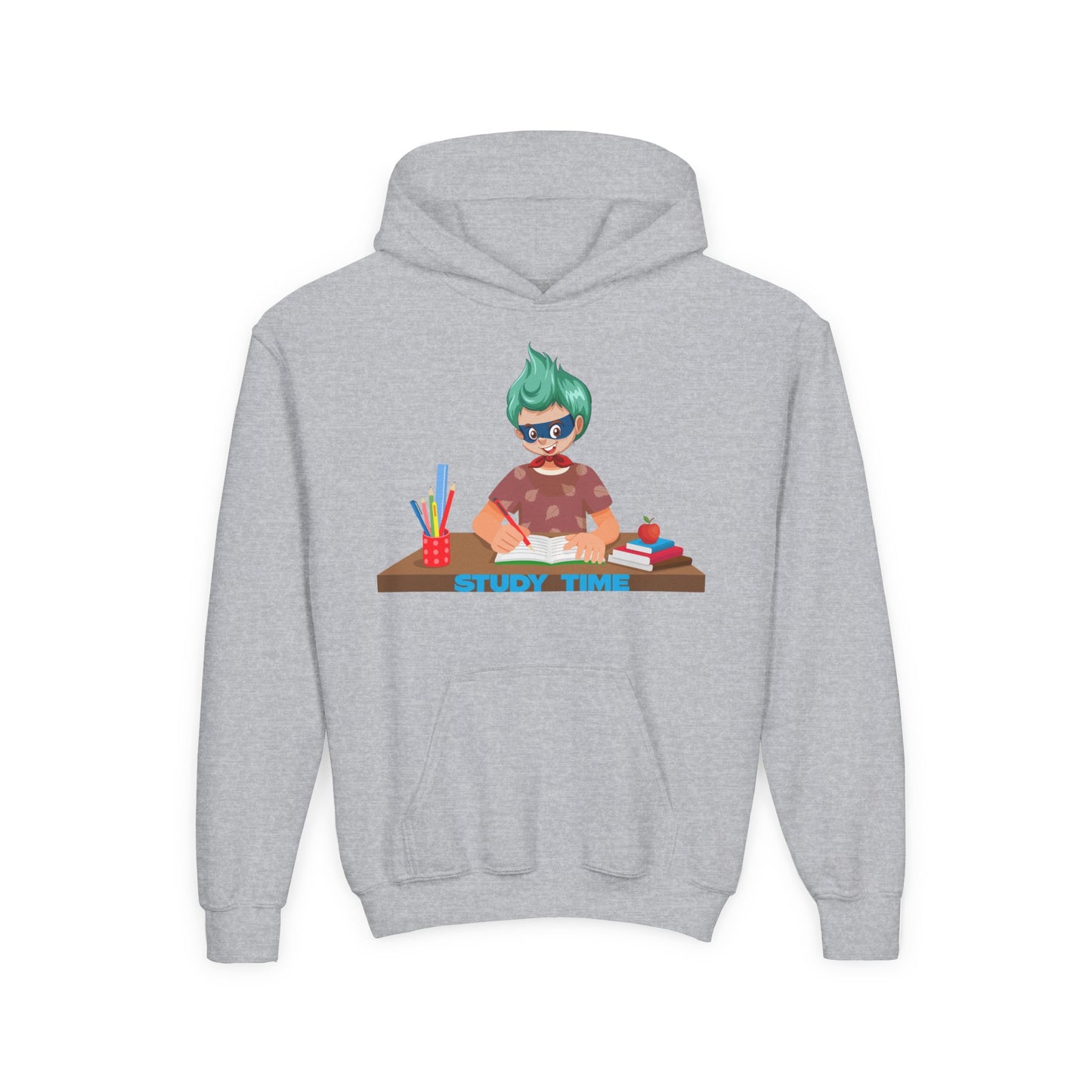 Youth Heavy Blend Hooded Sweatshirt - Super kiddo studying