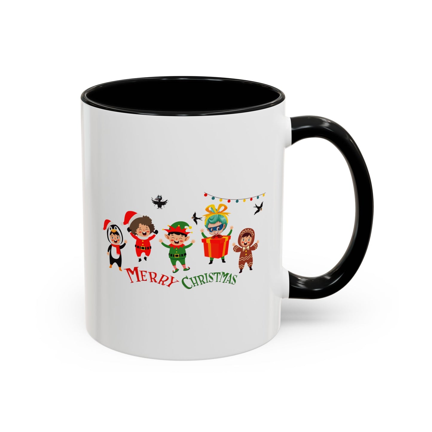 Accent Coffee Mug - Merry christmas by super kiddo and friends