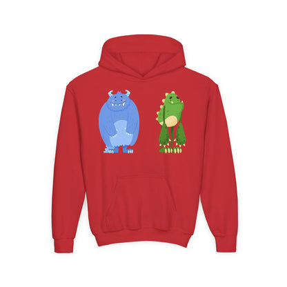 Youth Heavy Blend Hooded Sweatshirt - Cute monster Printify