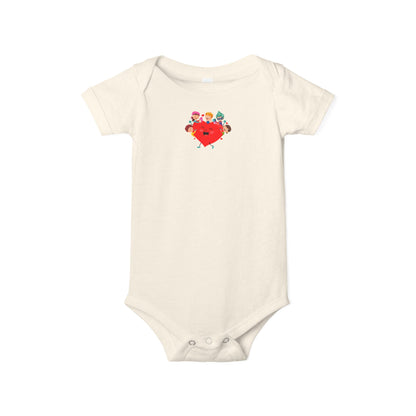 Infant Jersey One Piece - Valentines -  Super kiddo with friends - [[{"value":"Wonderwear Kid"}]]