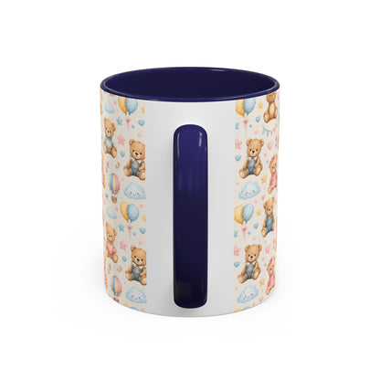 Accent Coffee Mug  (11/15 oz) - Pastel Teddy Bear Nursery