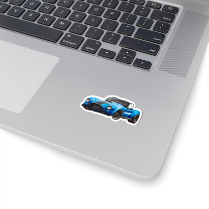 Kiss-Cut Stickers - Classic Blue Muscle Car Printify