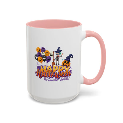 Accent Coffee Mug - Happy halloween trick or treat - [[{"value":"Wonderwear Kid"}]]