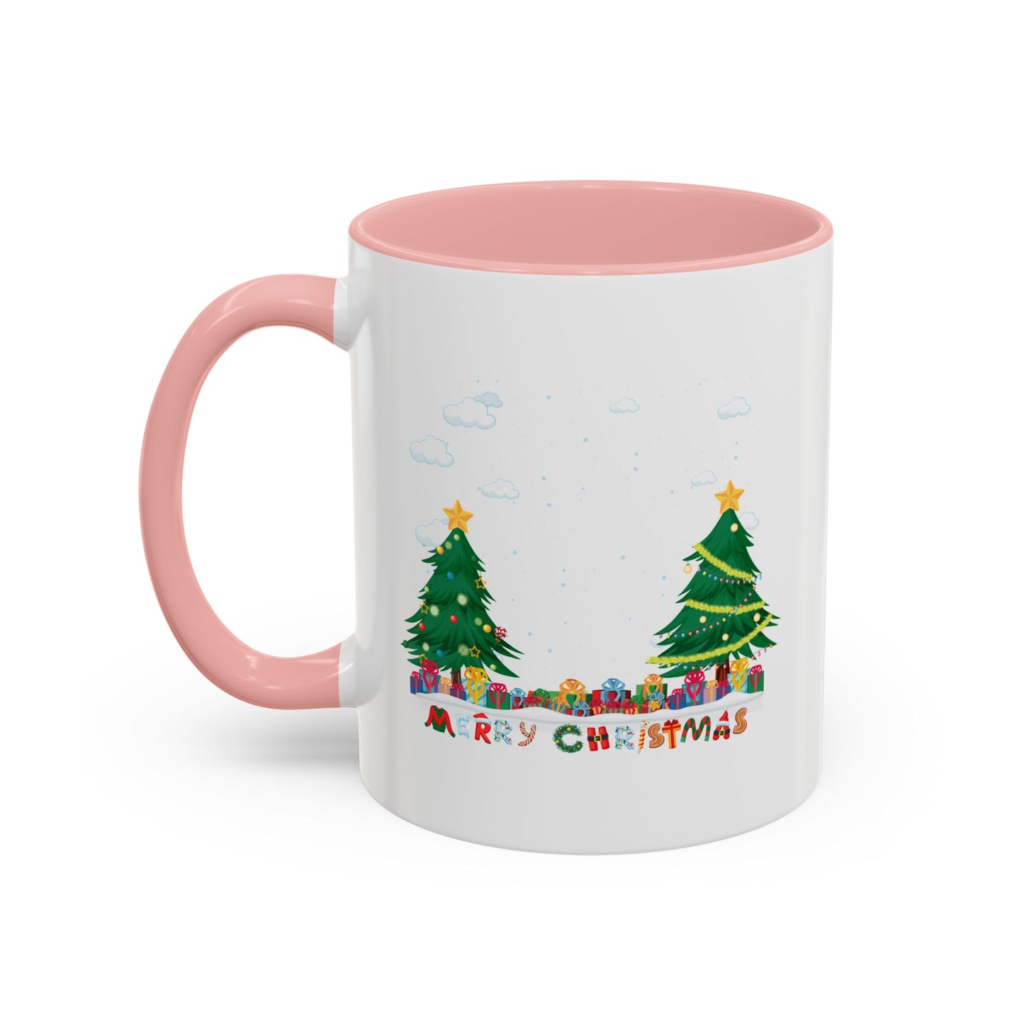 Accent Coffee Mug - Christmas and snowing