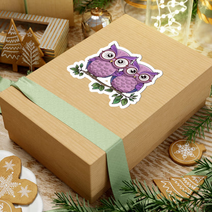 Kiss-Cut Stickers - Owl Couple Printify