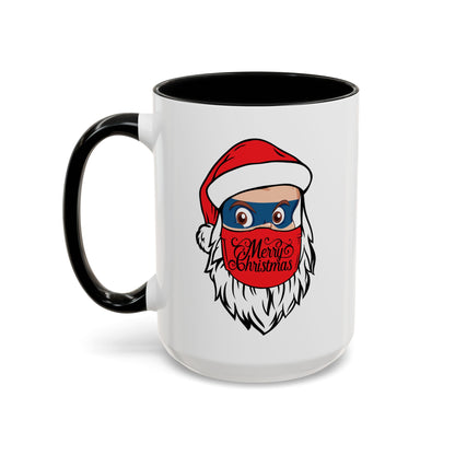 Accent Coffee Mug - Santa Super kiddo - [[{"value":"Wonderwear Kid"}]]