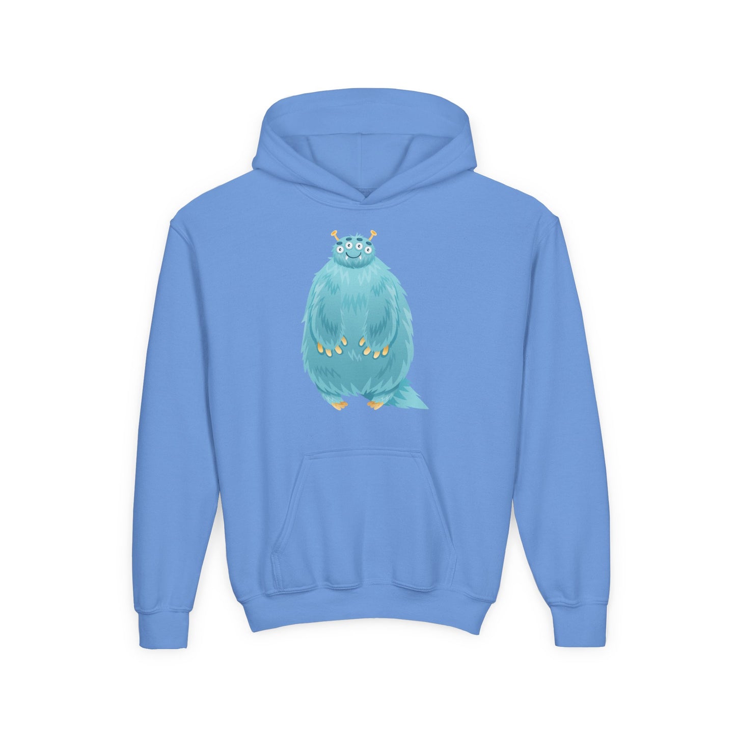Youth Heavy Blend Hooded Sweatshirt - Blue monster