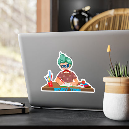 Halloween Kiss-Cut Vinyl Decals – Super kiddo studying - [[{"value":"Wonderwear Kid"}]]