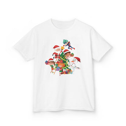Kids Heavy Cotton™ Tee - Super kiddo making christmas tree - [[{"value":"Wonderwear Kid"}]]